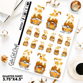 Orange Gnomes || Deco Sheet